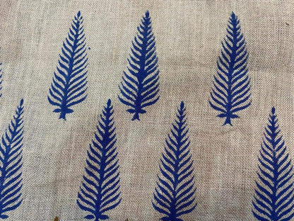 Linen fabric, Fabric by yard, Hand printed fabric, Block Print Fabric, Indian Fabric