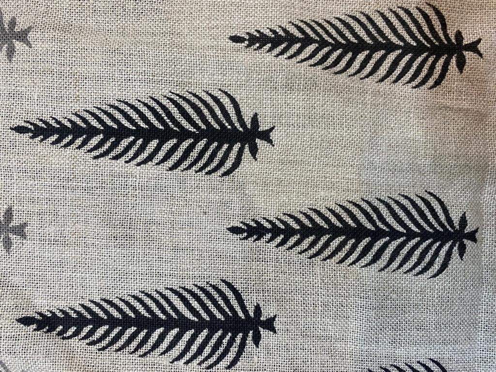 Linen fabric, Fabric by yard, Hand printed fabric, Block Print Fabric, Indian Fabric