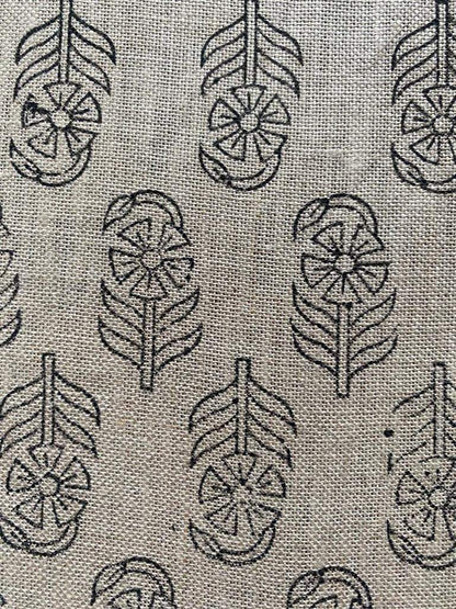 Linen fabric, Fabric by yard, Hand printed fabric, Block Print Fabric, Indian Fabric