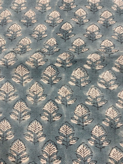 Linen fabric, Fabric by yard, Hand printed fabric, Block Print Fabric, Indian Fabric