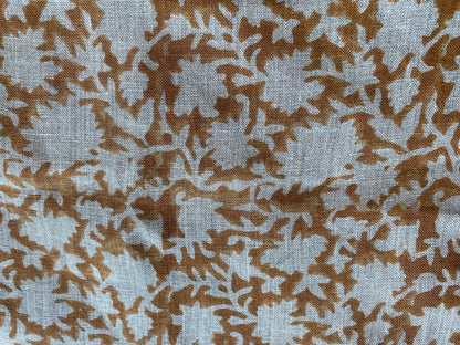 58" inches Wide Block Print Handloom Linen Fabric Upholstery Fabric, Pillow Cover Fabric, Curtains ,Craft Use Fabric, Home Decor fabric,