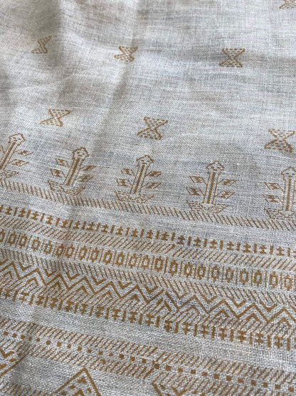 58" inches Indian Hand Block Print Fabric, Indian Linen Fabric, Block Print Fabric, Designer Floral Printing Fabric, Upholstery fabric,