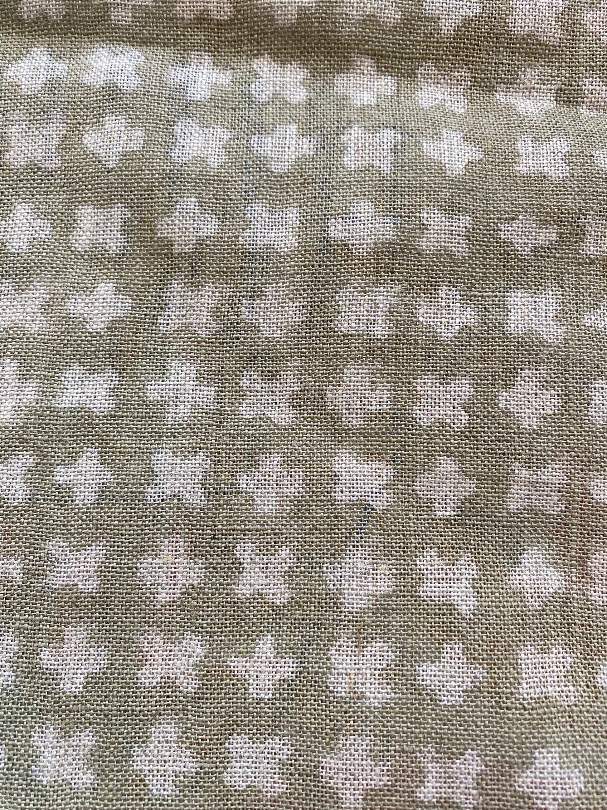 Linen fabric, Fabric by yard, Hand printed fabric, Block Print Fabric, Indian Fabric