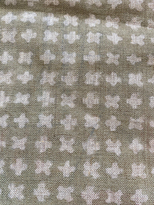 Linen fabric, Fabric by yard, Hand printed fabric, Block Print Fabric, Indian Fabric