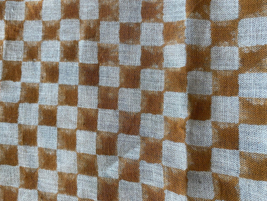 Linen fabric, Fabric by yard, Hand printed fabric, Block Print Fabric, Indian Fabric