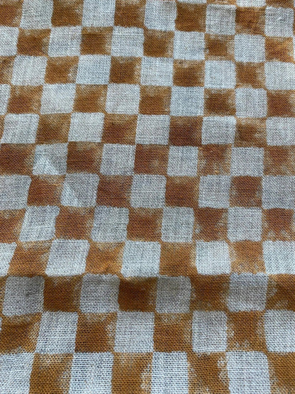 Linen fabric, Fabric by yard, Hand printed fabric, Block Print Fabric, Indian Fabric