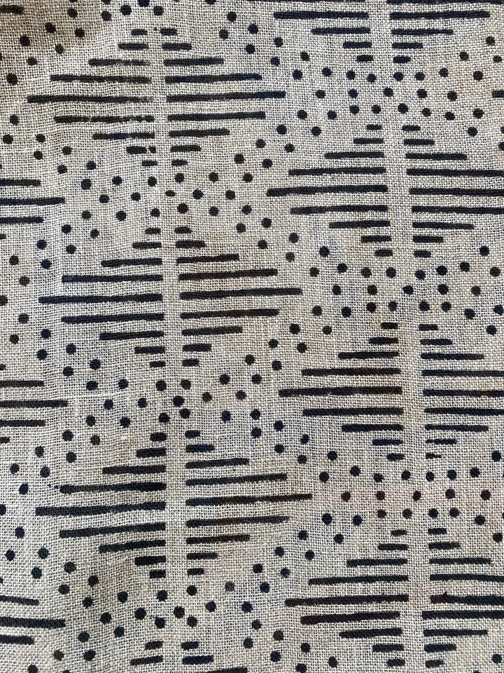 Zig-Zag Hand Block Print Designer Floral Fabric - Maple Village Lane
