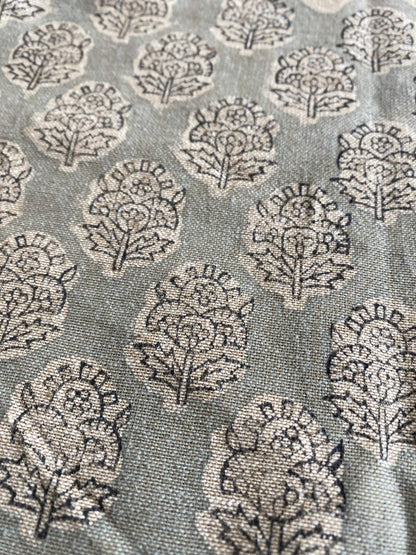 58"inch wide Block Print  Handloom Linen Fabric Upholstery Fabric, Pillow Cover Fabric, Curtains ,Craft Use Fabric