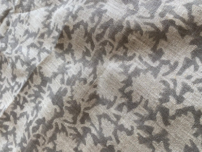 Linen fabric, Fabric by yard, Hand printed fabric, Block Print Fabric, Indian Fabric