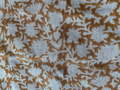 58" inches Wide Block Print Handloom Linen Fabric Upholstery Fabric, Pillow Cover Fabric, Curtains ,Craft Use Fabric, Home Decor fabric,