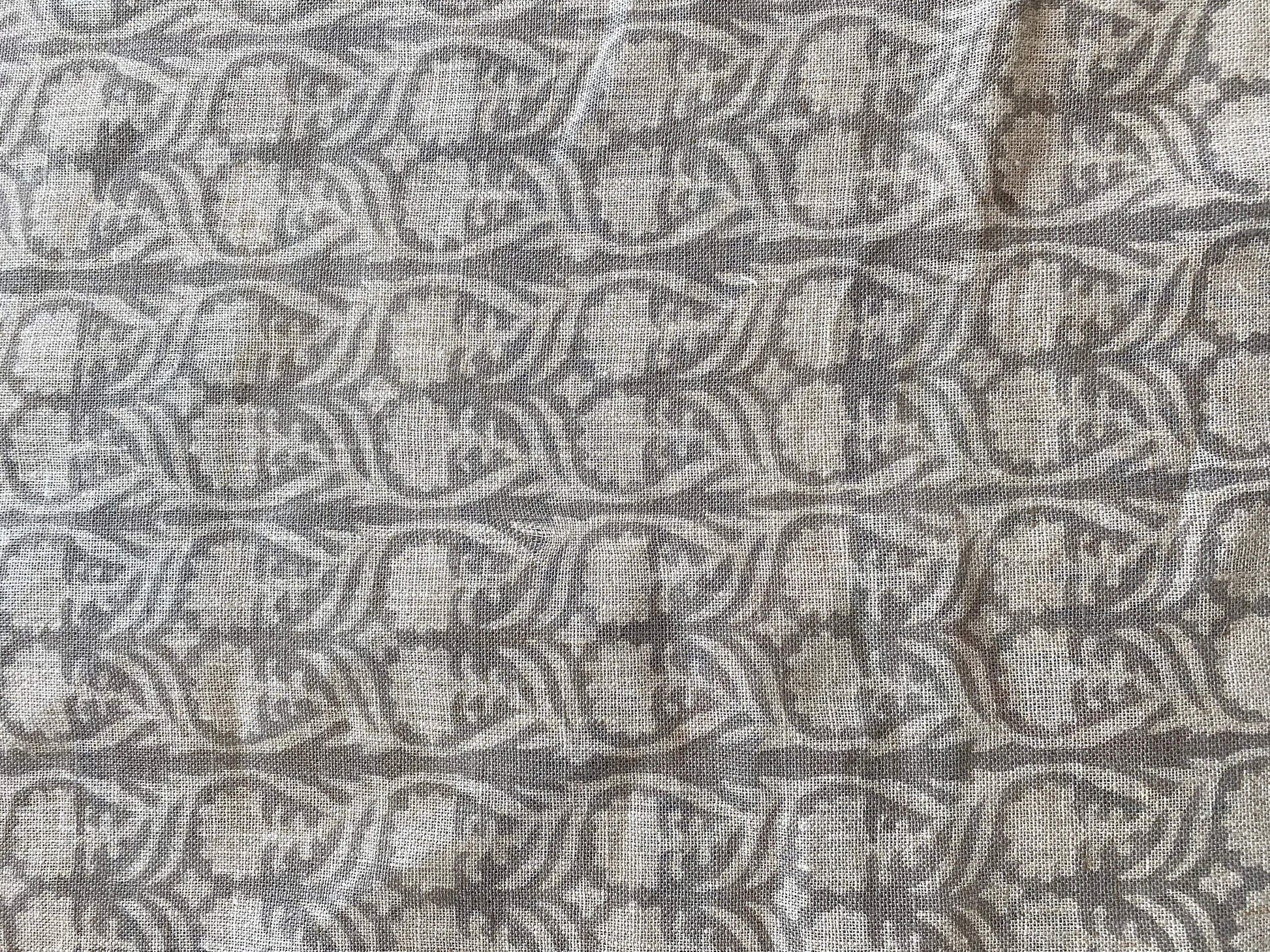 Linen fabric, Fabric by yard, Hand printed fabric, Block Print Fabric, Indian Fabric