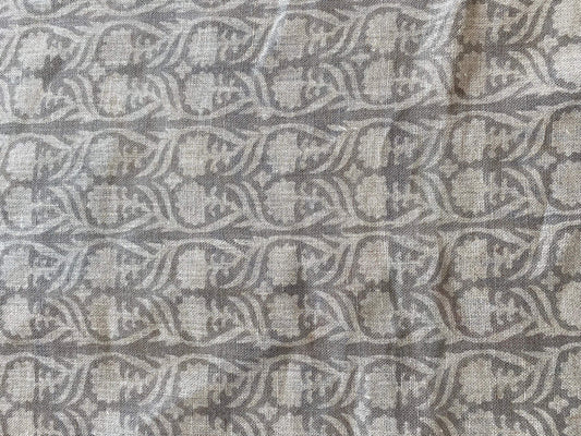 Linen fabric, Fabric by yard, Hand printed fabric, Block Print Fabric, Indian Fabric