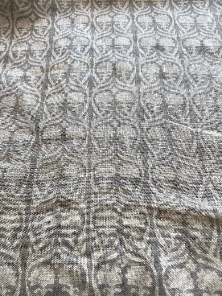 58" inches Indian Hand Block Print Fabric, Indian Linen Fabric, Block Print Fabric, Designer Floral Printing Fabric, Upholstery fabric, - Maple Village Lane