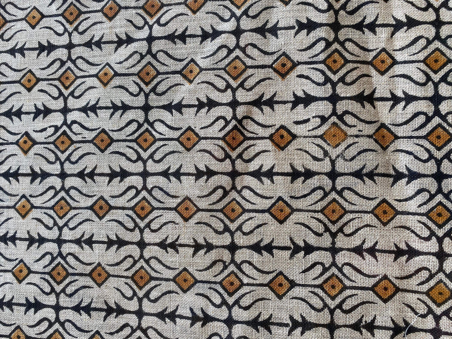 58" inches Indian Hand Block Print Fabric, Indian Linen Fabric, Block Print Fabric, Designer Floral Printing Fabric, Upholstery fabric,