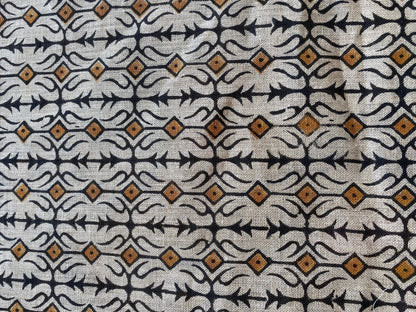 58" inches Indian Hand Block Print Fabric, Indian Linen Fabric, Block Print Fabric, Designer Floral Printing Fabric, Upholstery fabric,