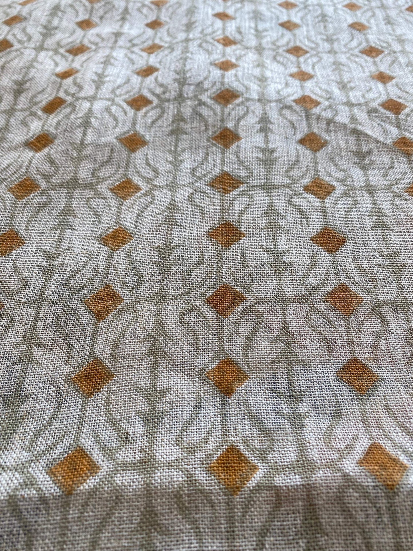 58" inches Indian Hand Block Print Fabric, Indian Linen Fabric, Block Print Fabric, Designer Floral Printing Fabric, Upholstery fabric, - Maple Village Lane