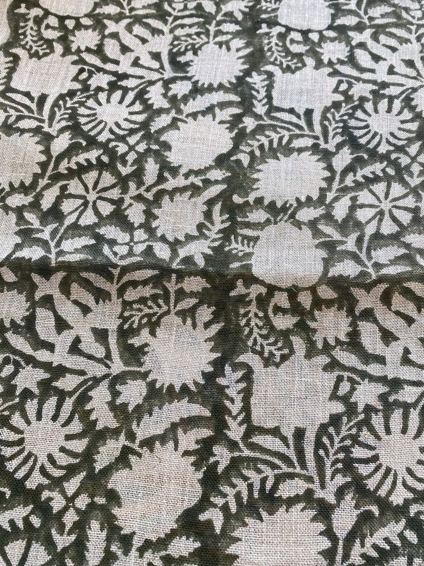 58" inches Indian Hand Block Print Fabric, Indian Linen Fabric, Block Print Fabric, Designer Floral Printing Fabric, Upholstery fabric,