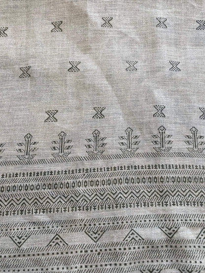 58" inches Indian Hand Block Print Fabric, Indian Linen Fabric, Block Print Fabric, Designer Floral Printing Fabric, Upholstery fabric,