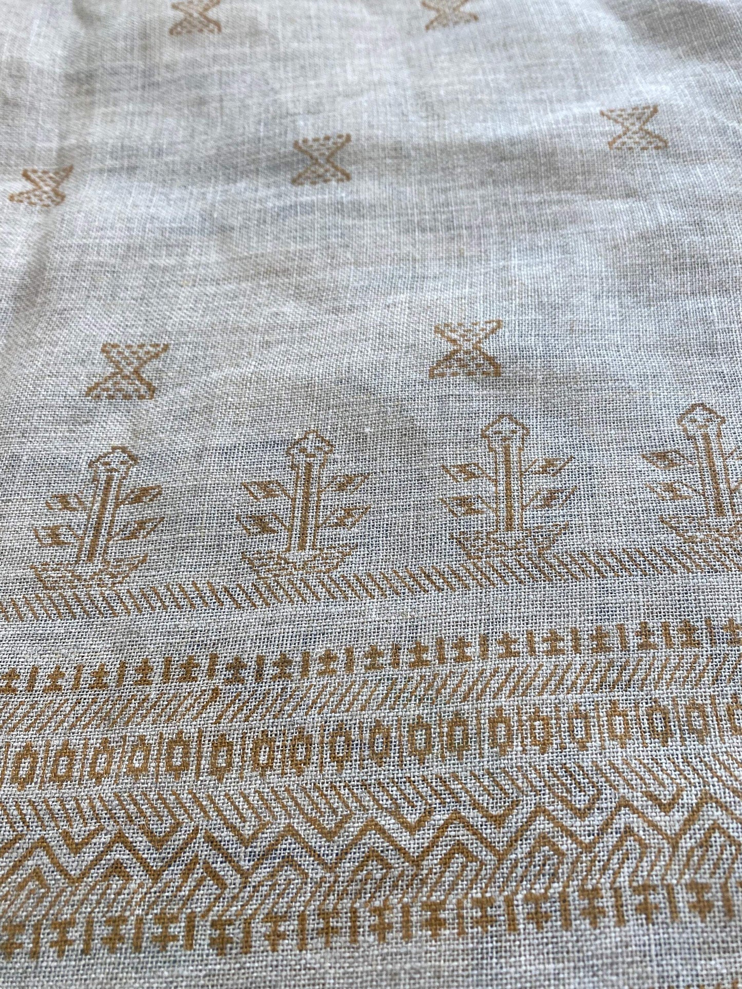 58" inches Indian Hand Block Print Fabric, Indian Linen Fabric, Block Print Fabric, Designer Floral Printing Fabric, Upholstery fabric,