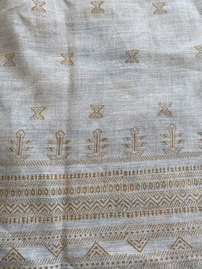 58" inches Indian Hand Block Print Fabric, Indian Linen Fabric, Block Print Fabric, Designer Floral Printing Fabric, Upholstery fabric,