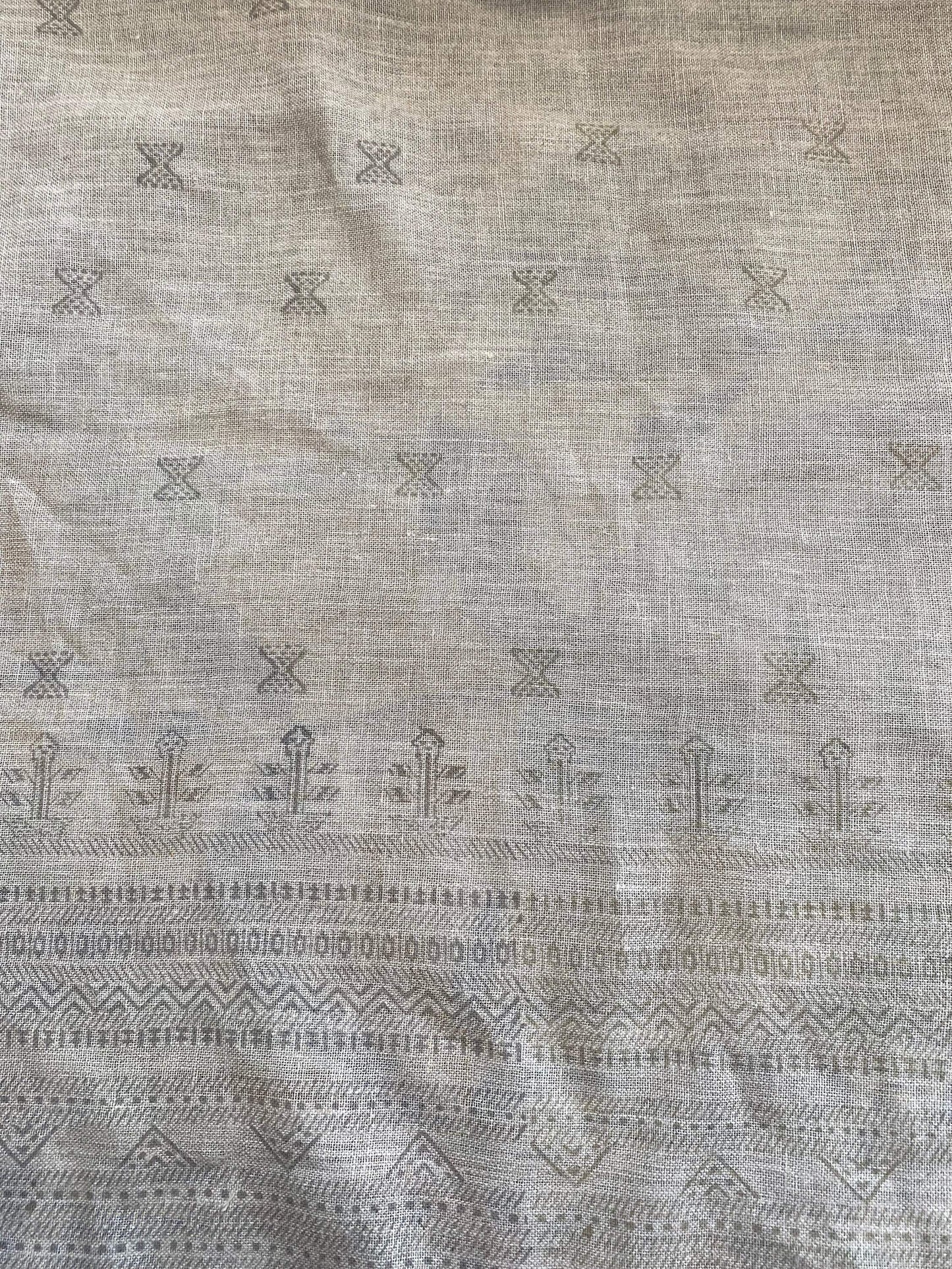 58" inches Indian Hand Block Print Fabric, Indian Linen Fabric, Block Print Fabric, Designer Floral Printing Fabric, Upholstery fabric,