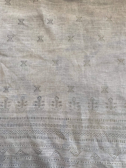 58" inches Indian Hand Block Print Fabric, Indian Linen Fabric, Block Print Fabric, Designer Floral Printing Fabric, Upholstery fabric,