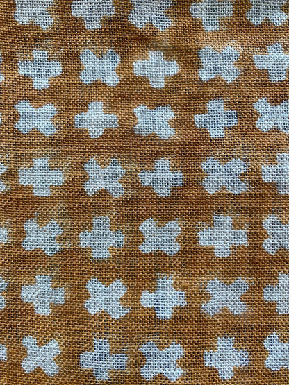 Linen fabric, Fabric by yard, Hand printed fabric, Block Print Fabric, Indian Fabric