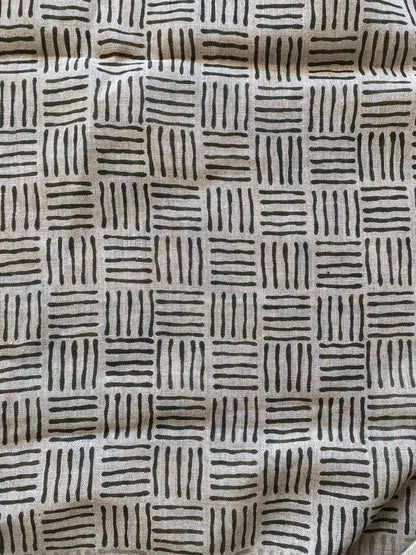 Linen fabric, Fabric by yard, Hand printed fabric, Block Print Fabric, Indian Fabric