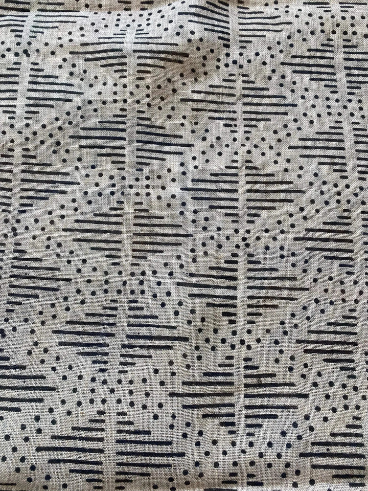 Zig-Zag Hand Block Print Designer Floral Fabric - Maple Village Lane