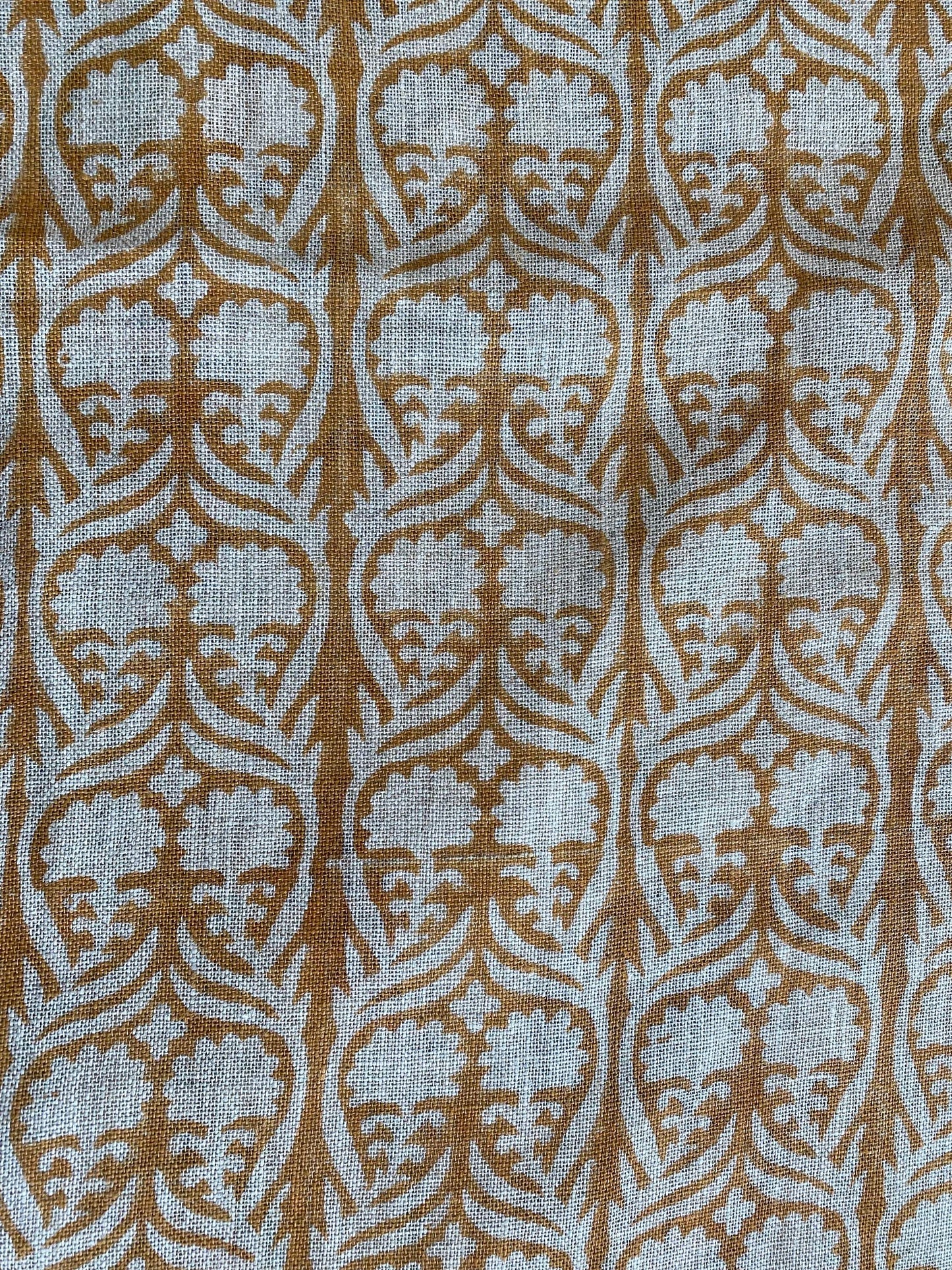 58" inches Indian Hand Block Print Fabric, Indian Linen Fabric, Block Print Fabric, Designer Floral Printing Fabric, Upholstery fabric,