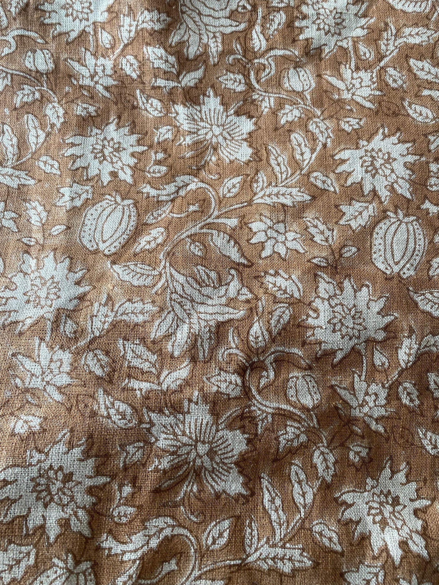 58" inches Indian Hand Block Print Fabric, Indian Linen Fabric, Block Print Fabric, Designer Floral Printing Fabric, Upholstery fabric,