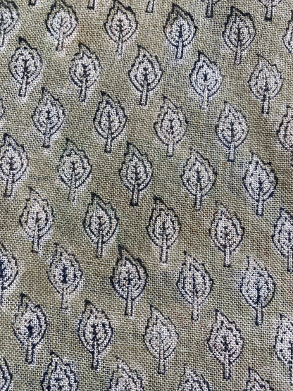 58" inches Indian Hand Block Print Fabric, Indian Linen Fabric, Block Print Fabric, Designer Floral Printing Fabric, Upholstery fabric,