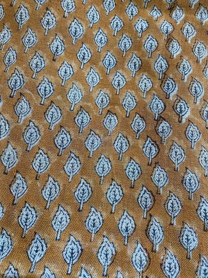 58" inches Indian Hand Block Print Fabric, Indian Linen Fabric, Block Print Fabric, Designer Floral Printing Fabric, Upholstery fabric,