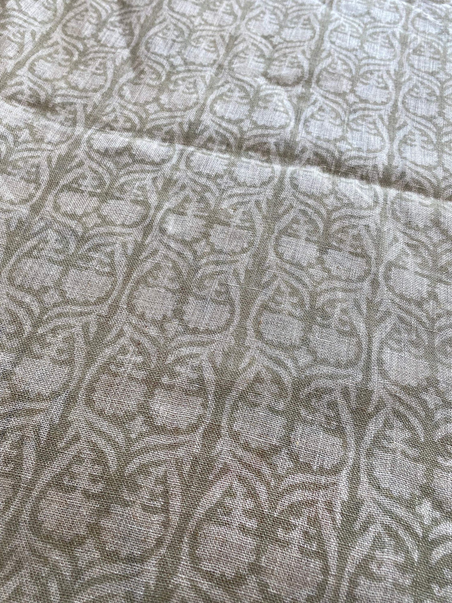 58" inches Indian Hand Block Print Fabric, Indian Linen Fabric, Block Print Fabric, Designer Floral Printing Fabric, Upholstery fabric,