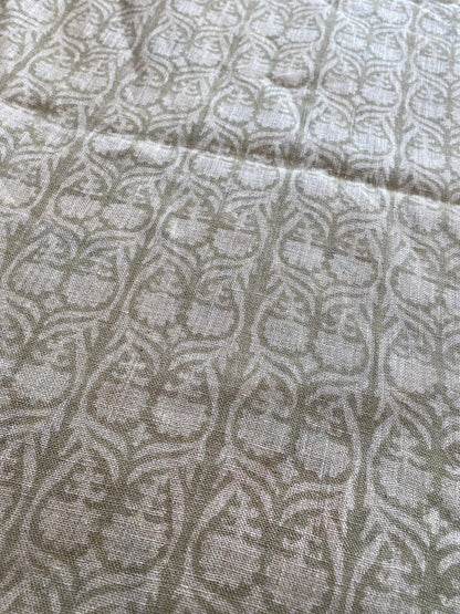 58" inches Indian Hand Block Print Fabric, Indian Linen Fabric, Block Print Fabric, Designer Floral Printing Fabric, Upholstery fabric,