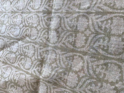 58" inches Indian Hand Block Print Fabric, Indian Linen Fabric, Block Print Fabric, Designer Floral Printing Fabric, Upholstery fabric,