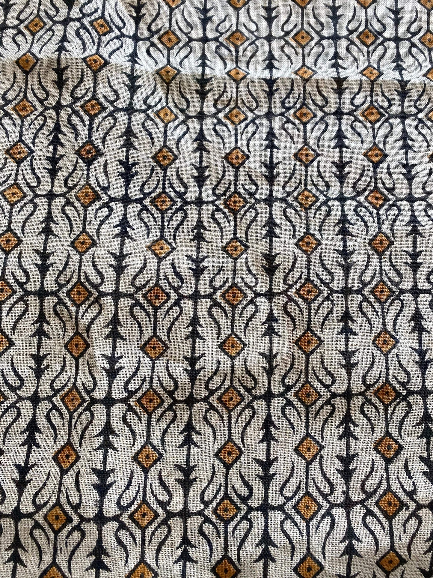 Linen fabric, Fabric by yard, Hand printed fabric, Block Print Fabric, Indian Fabric