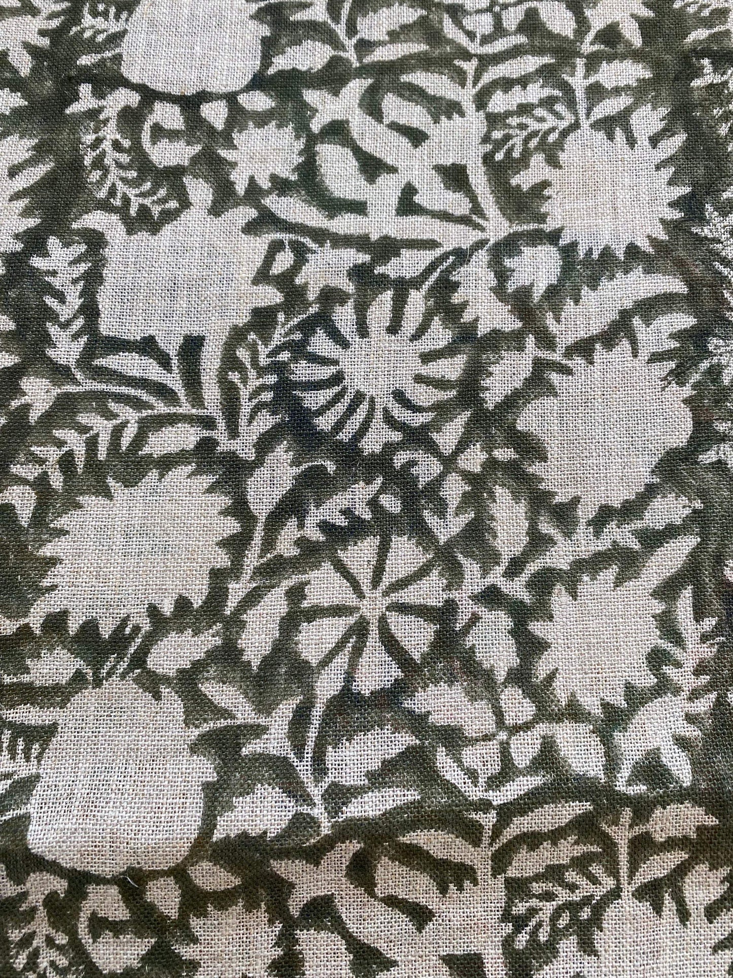 58" inches Indian Hand Block Print Fabric, Indian Linen Fabric, Block Print Fabric, Designer Floral Printing Fabric, Upholstery fabric,