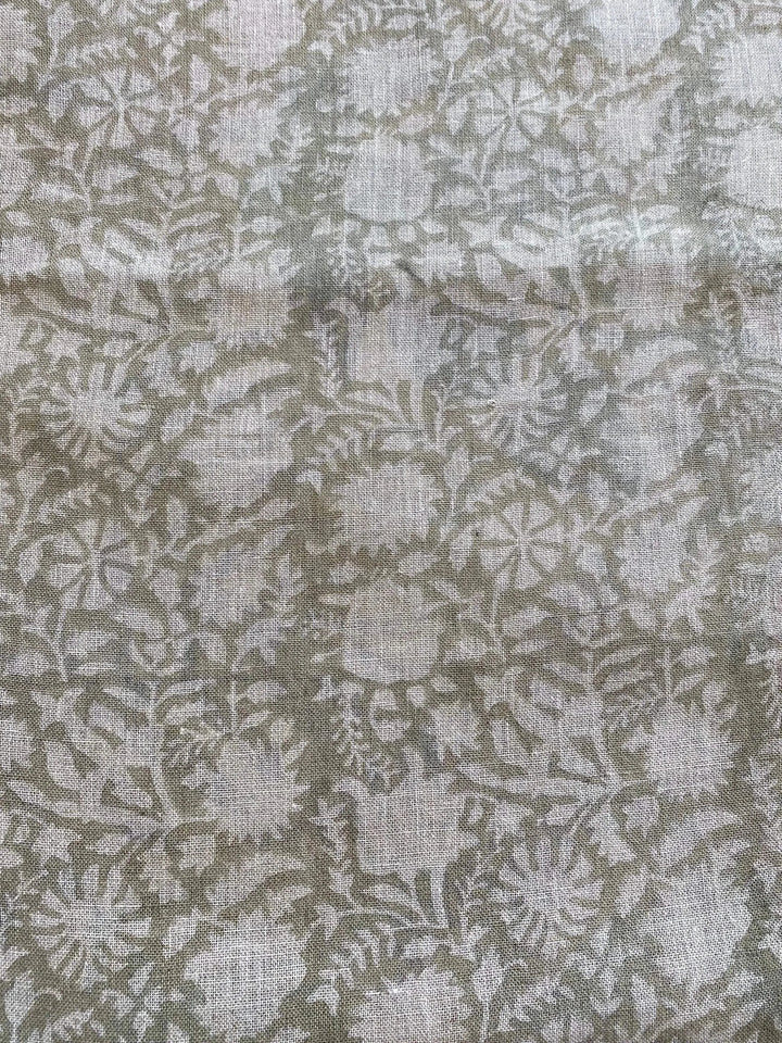58" inches Indian Hand Block Print Fabric, Indian Linen Fabric, Block Print Fabric, Designer Floral Printing Fabric, Upholstery fabric, - Maple Village Lane