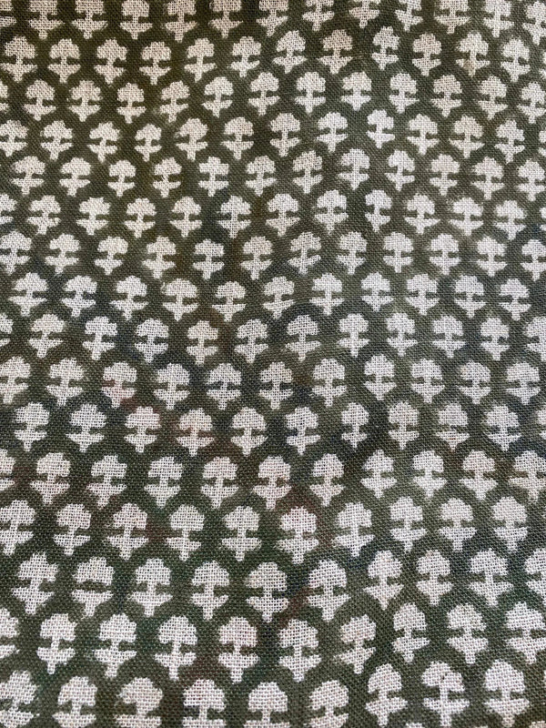 Riley Block Printed Linen Upholstery Fabric