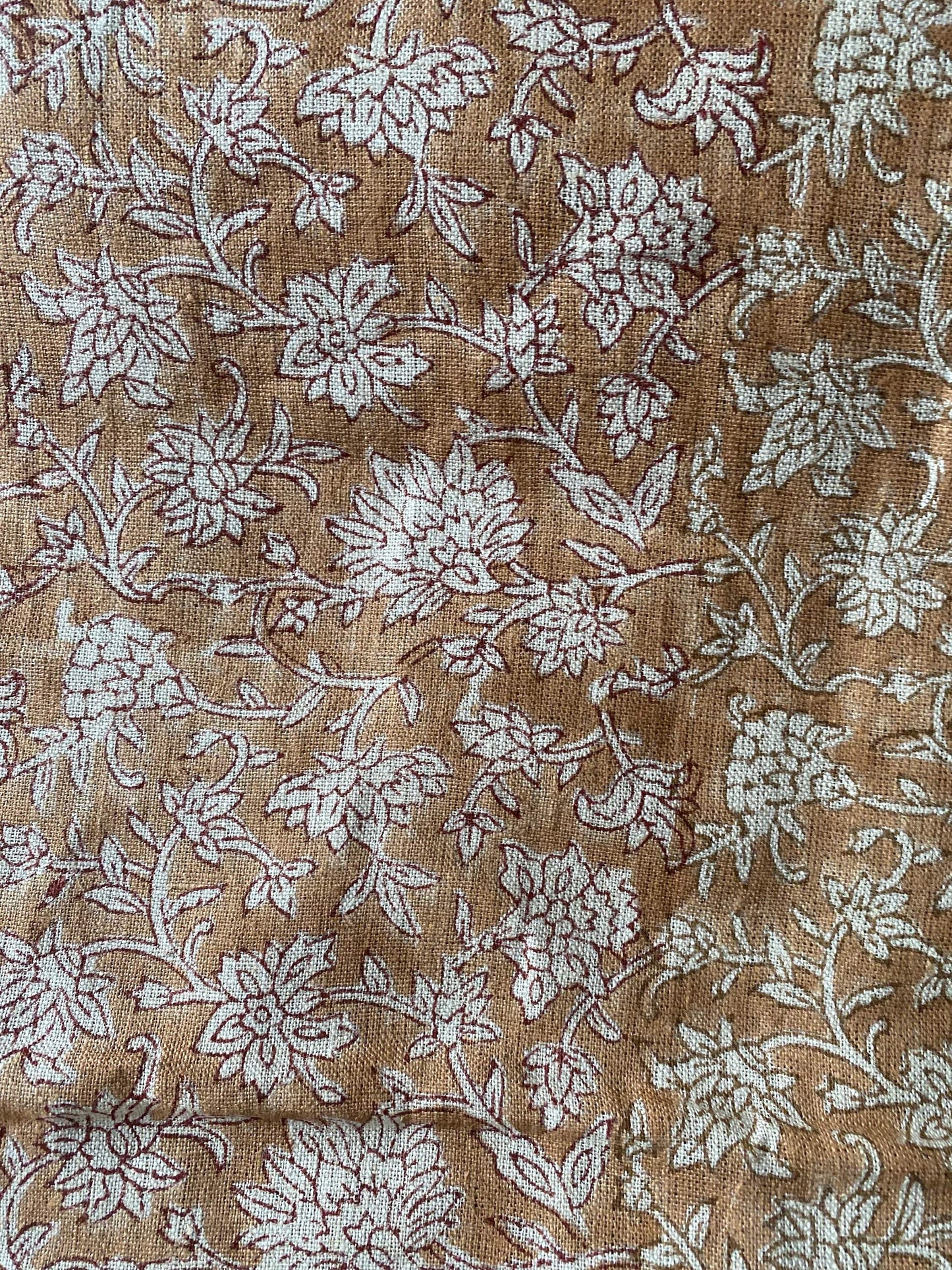 58" inches Indian Hand Block Print Fabric, Indian Linen Fabric, Block Print Fabric, Designer Floral Printing Fabric, Upholstery fabric,