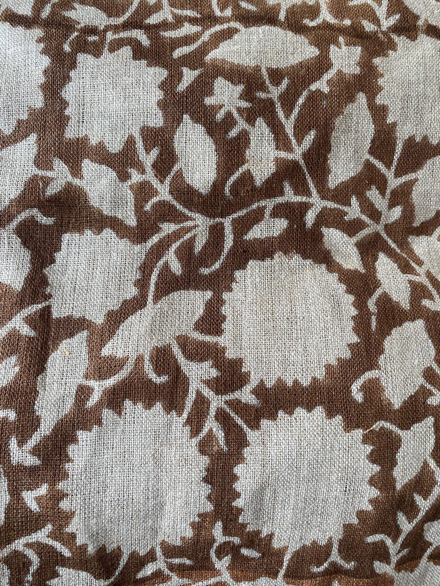 58" inches Indian Hand Block Print Fabric, Indian Linen Fabric, Block Print Fabric, Designer Floral Printing Fabric, Upholstery fabric, - Maple Village Lane