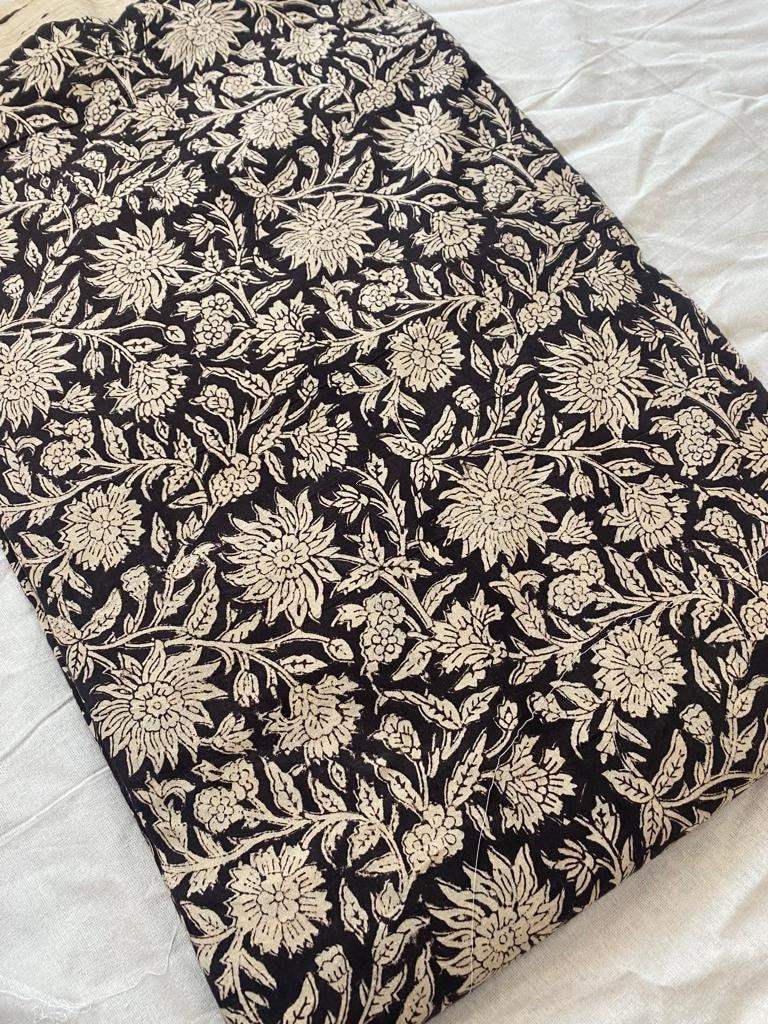 Indian Cotton Block Print Fabric by the Yard -Sewing and Quilting Fabric - Maple Village Lane