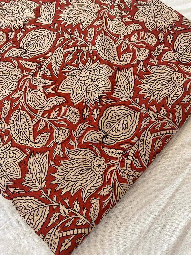 Indian Cotton Block Print Fabric by the Yard -Sewing and Quilting Fabric - Maple Village Lane