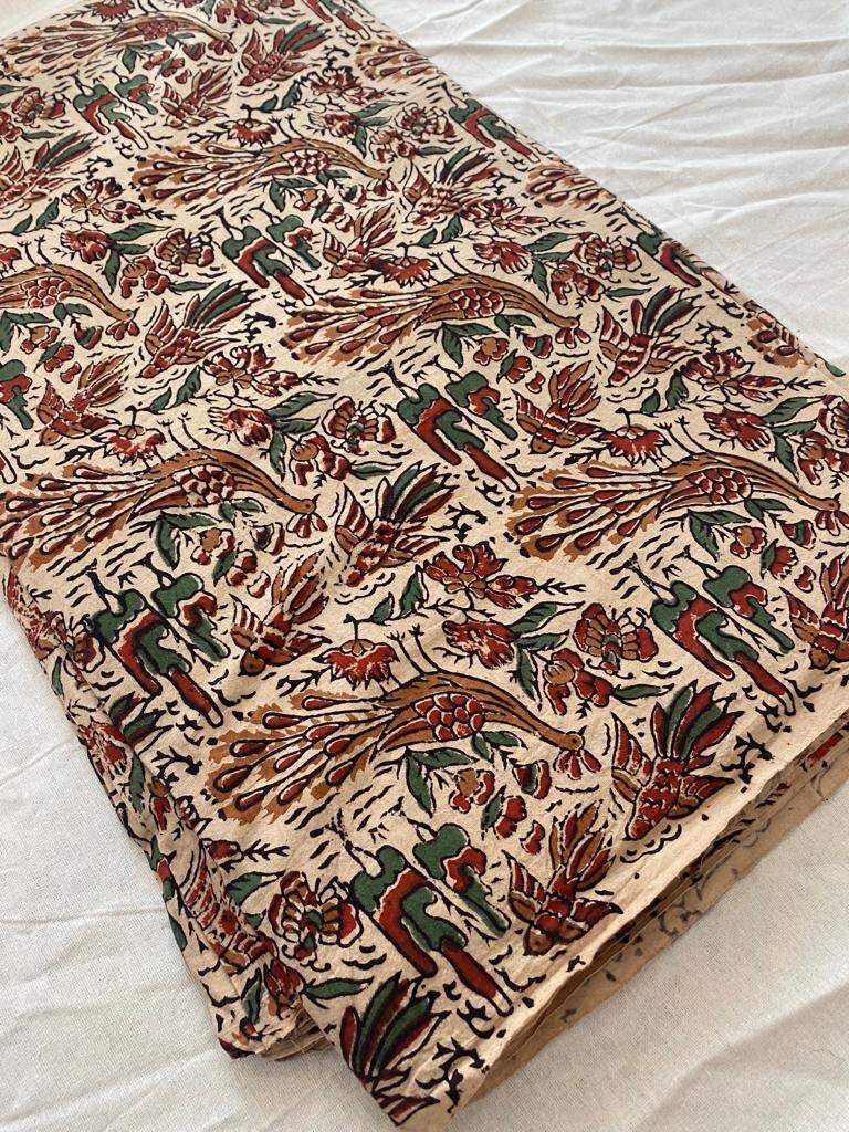 Indian Cotton Block Print Fabric by the Yard -Sewing and Quilting Fabric - Maple Village Lane