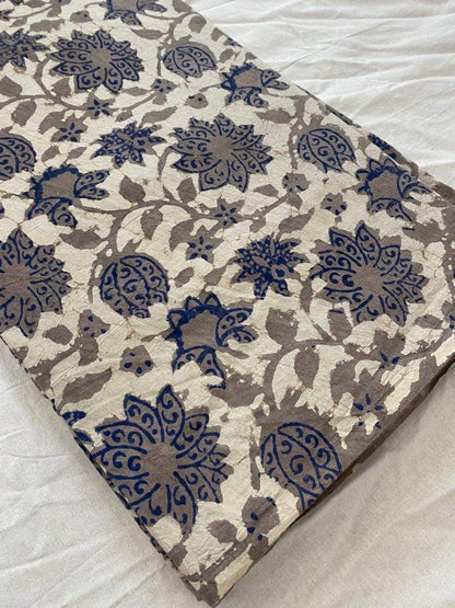 Indian Cotton Block Print Fabric by the Yard -Sewing and Quilting Fabric - Maple Village Lane