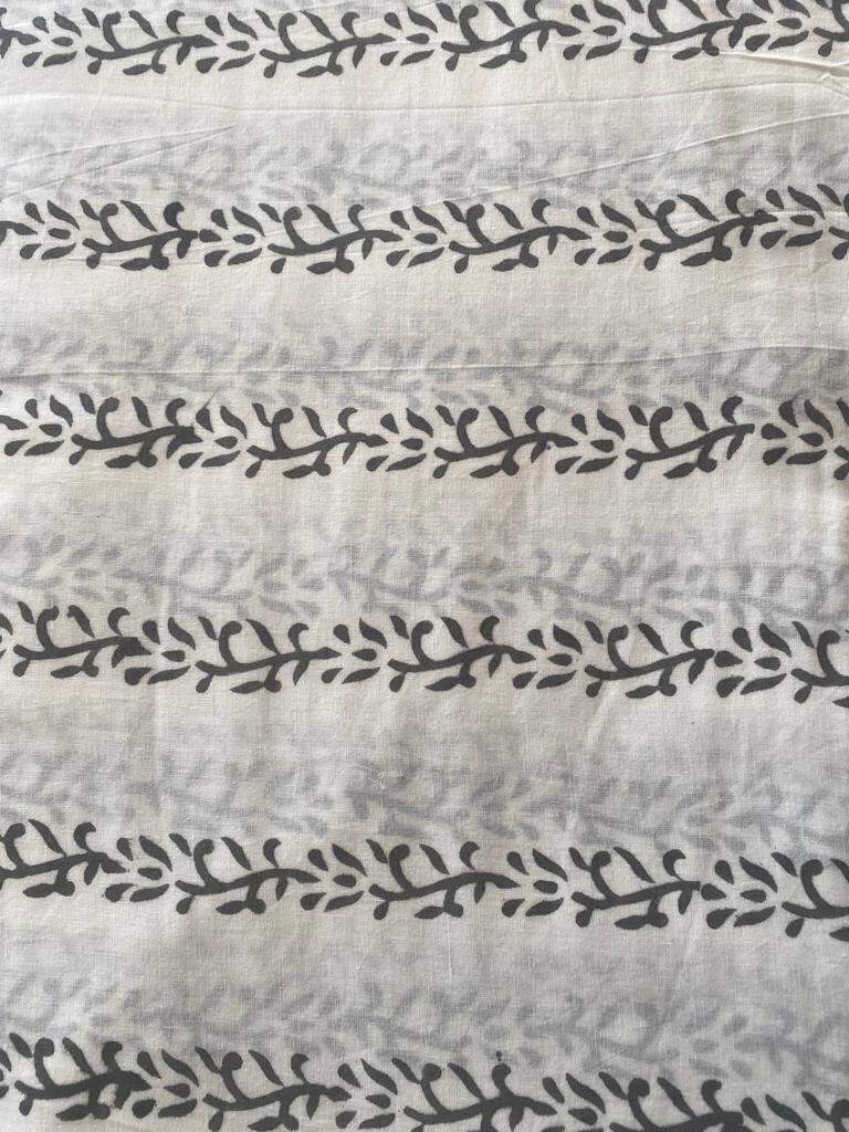 Indian Cotton Block Print Fabric by the Yard -Sewing and Quilting Fabric - Maple Village Lane