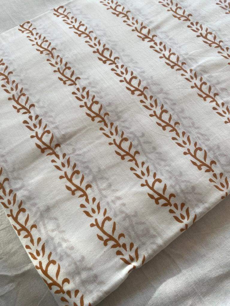 Indian Cotton Block Print Fabric by the Yard -Sewing and Quilting Fabric - Maple Village Lane