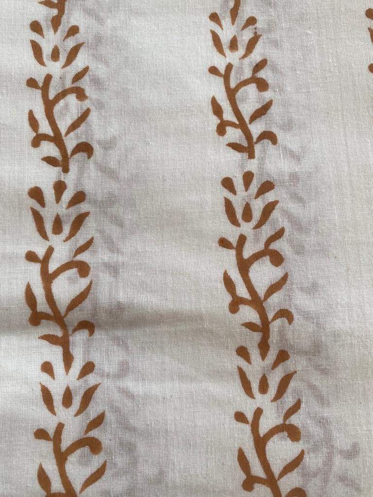 Indian Cotton Block Print Fabric by the Yard -Sewing and Quilting Fabric - Maple Village Lane