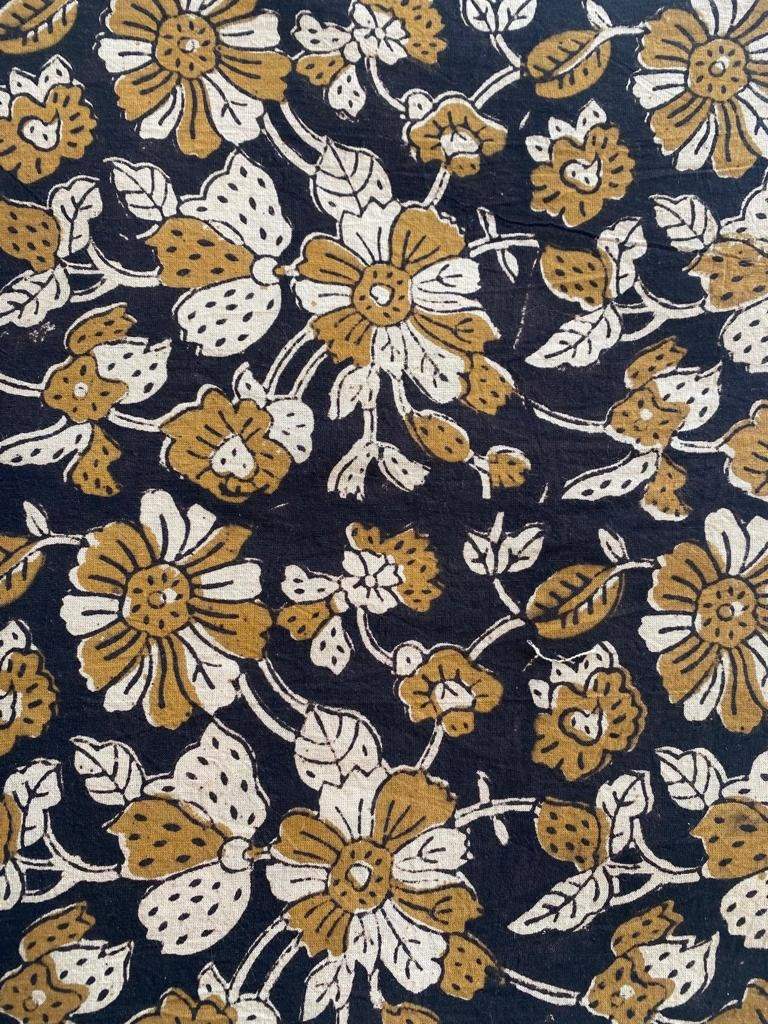 Indian Cotton Block Print Fabric by the Yard -Sewing and Quilting Fabric - Maple Village Lane